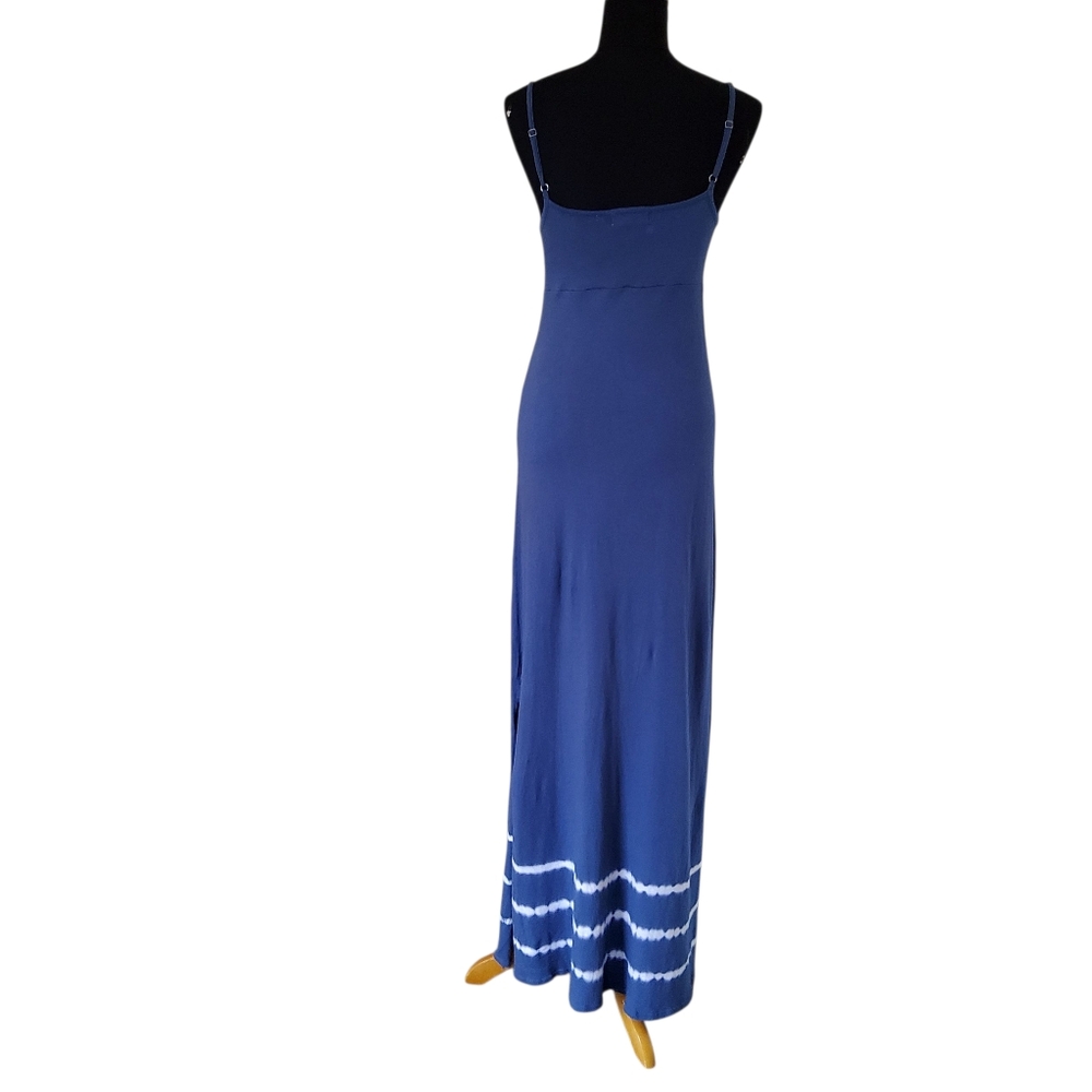New Michael Stars Blue Tie Dye Maxi Dress Size S - Picture 3 of 5